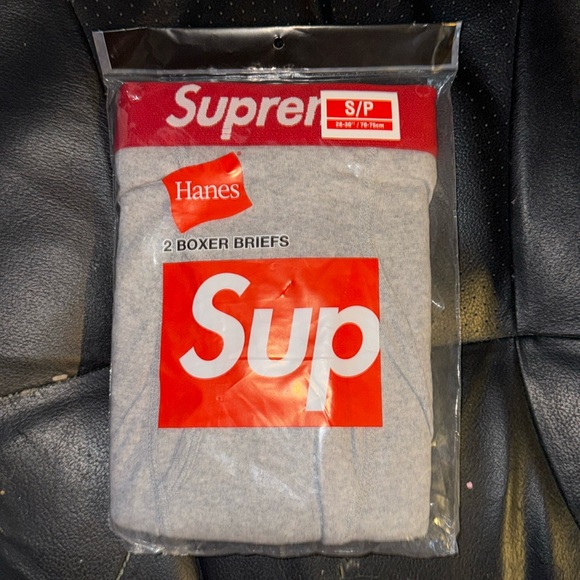 Supreme Other - SUPREME / HANES HEATHER GREY BOXER BRIEFS (2 PACK)